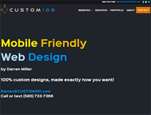 Tablet Screenshot of custom100.com